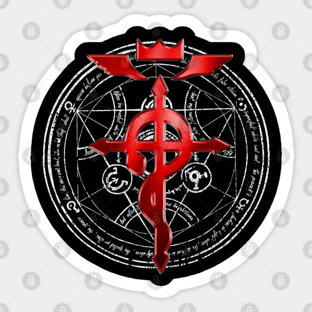 Fullmetal Alchemist Transmutation Symbol Sticker by huckblade